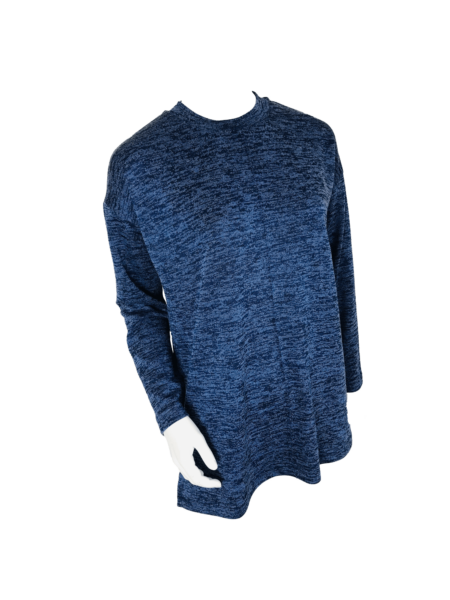Pintuck Knit - Navy Melange - Image 2
