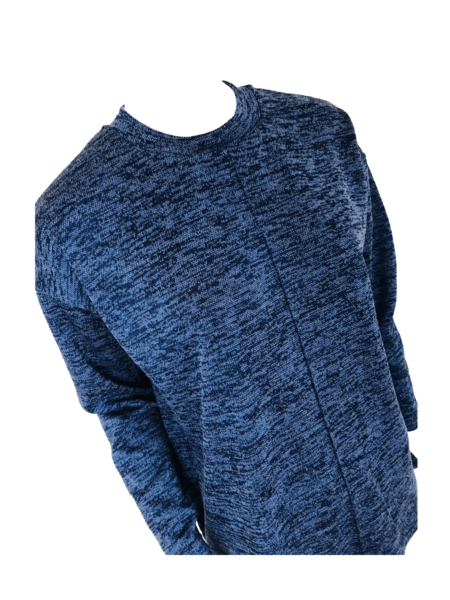 Pintuck Knit - Navy Melange - Image 4