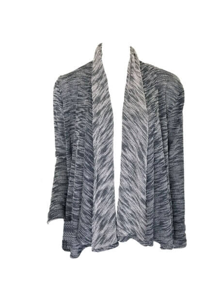 Waterfall Cardi - Grey Speckle