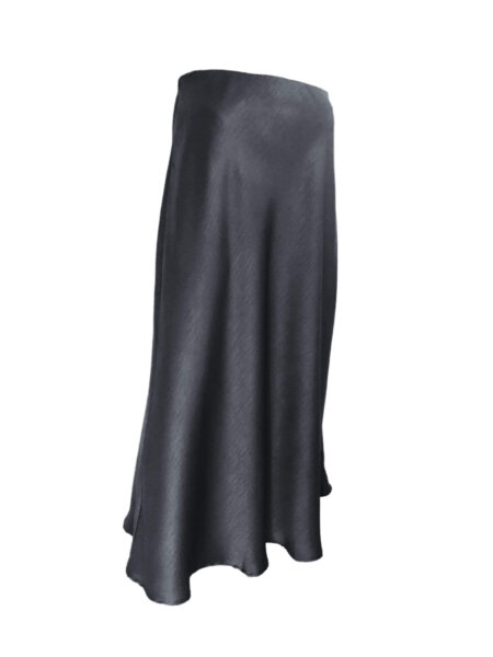 Bias Maxi Skirt - Black - Image 2