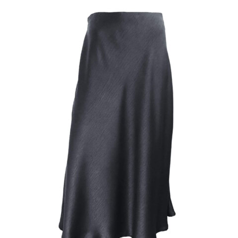 Bias Maxi Skirt - Black