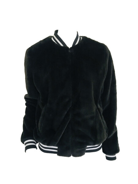 Fur Bomber - Black