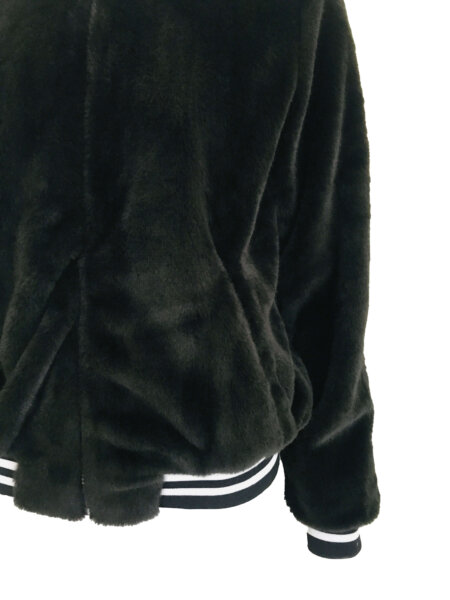 Fur Bomber - Black - Image 3