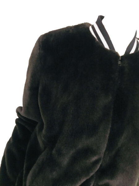 Fur Bomber - Black - Image 2