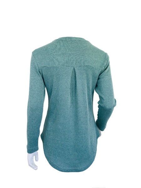 Pleat Back Top - Sage - Image 3