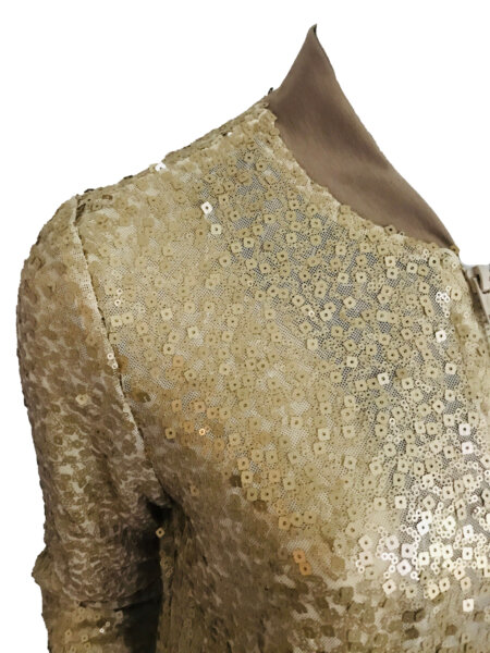 Sequins Bomber - Sand - Image 4