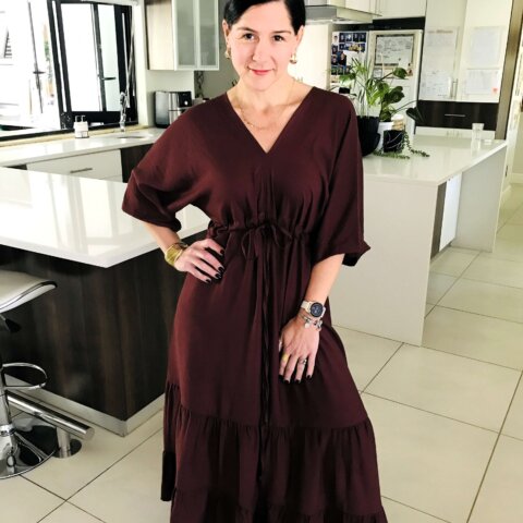 Italian Dress - Rum Raisan