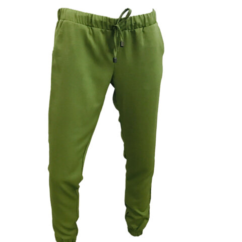 Elastic Cuff Pants - Green