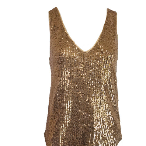 Sequins Vest - Rose