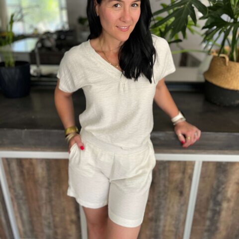 Woven Shorts - Natural